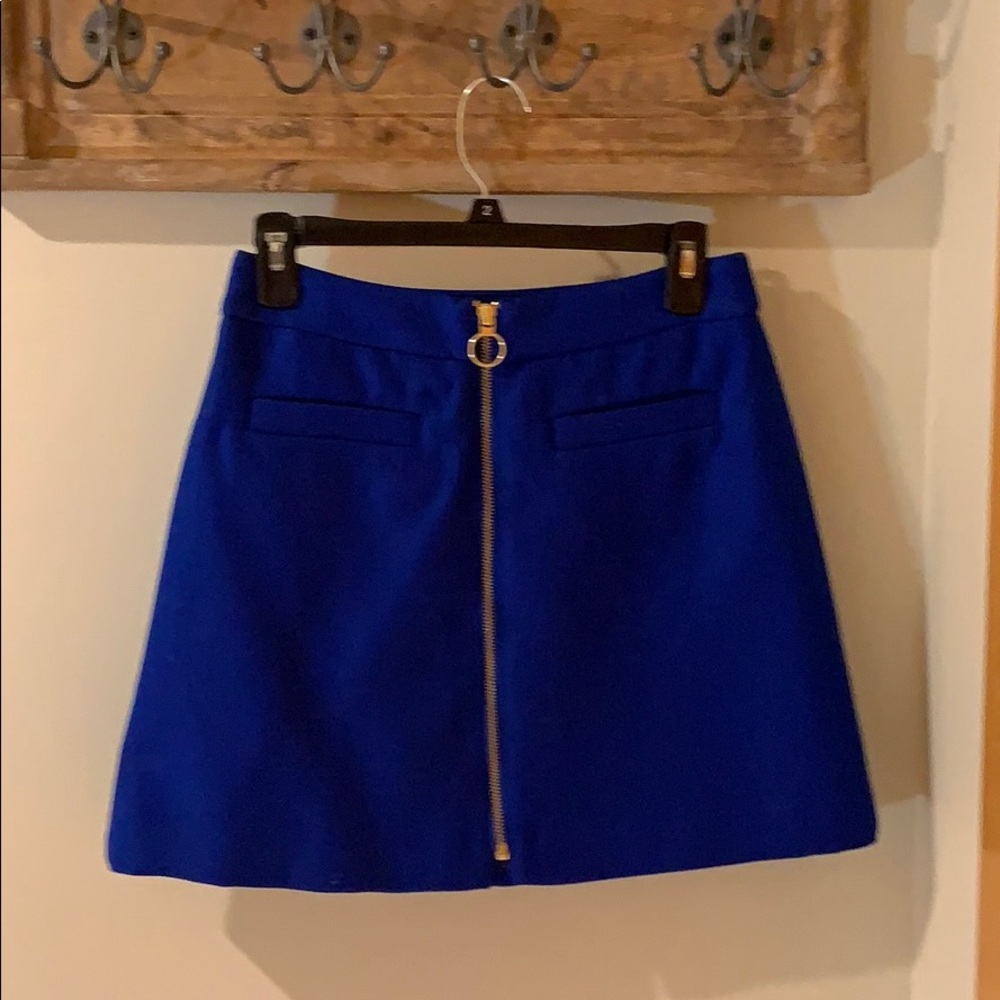 Express royal blue mini skirt
